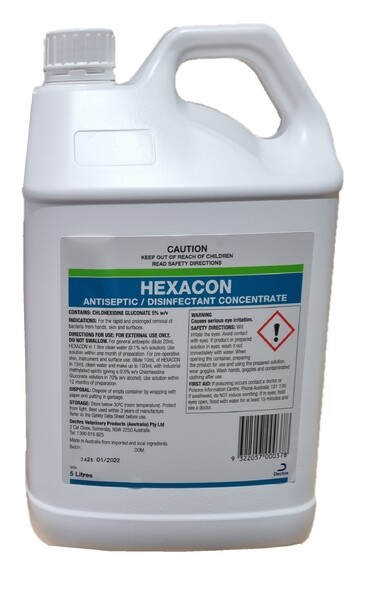 apex hexawash (chlorhex 5% concentrate ) 5l apex hexawash (chlorhex 5% concentrate ) 5l