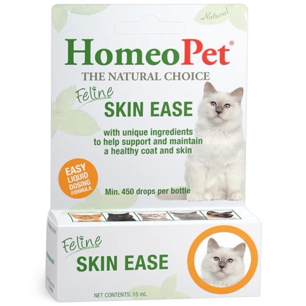 homeopet feline skin ease 15ml homeopet feline skin ease 15ml